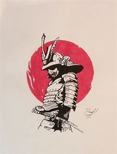 dibujos de samurai